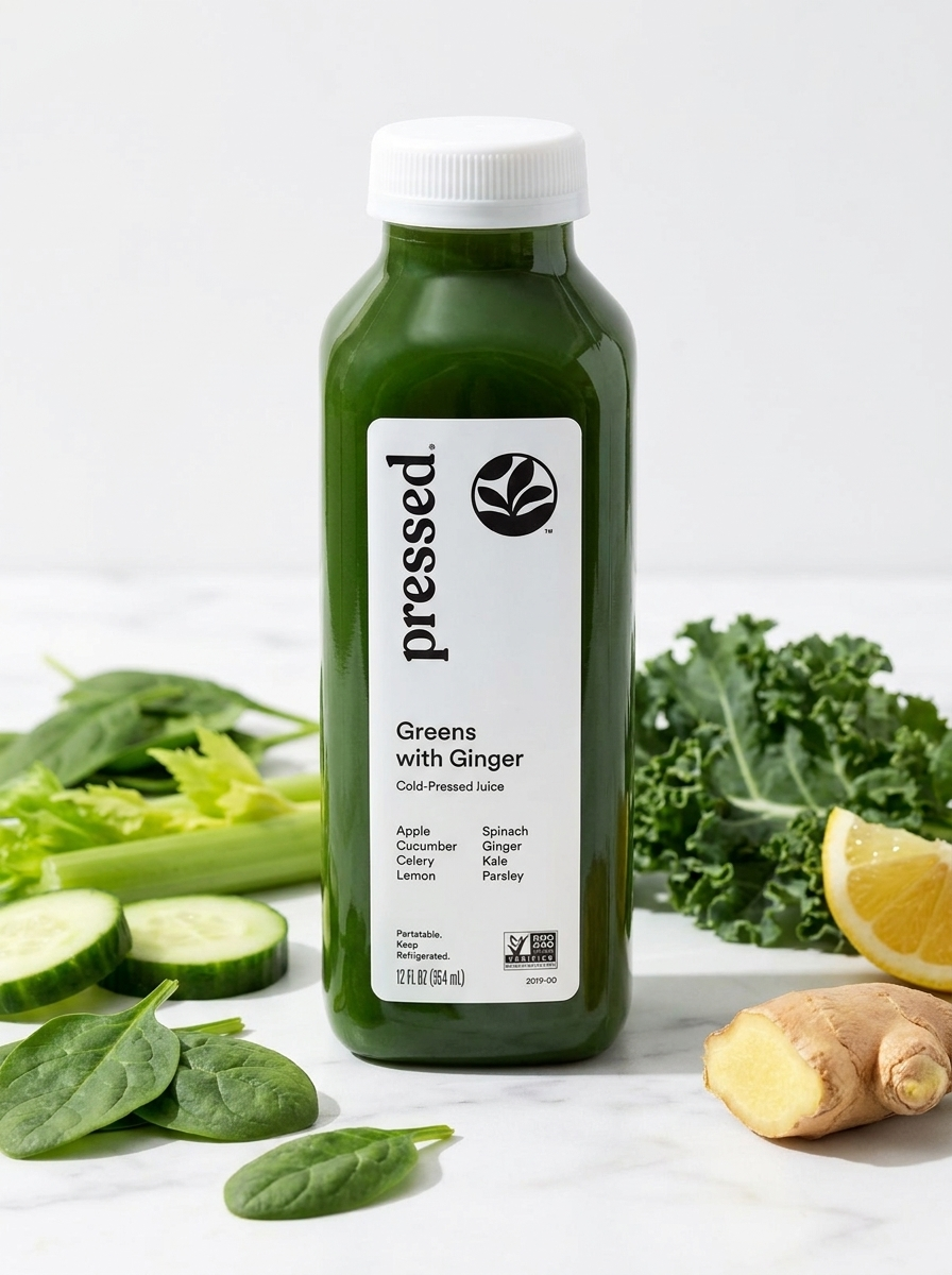 Greens with Ginger Juice